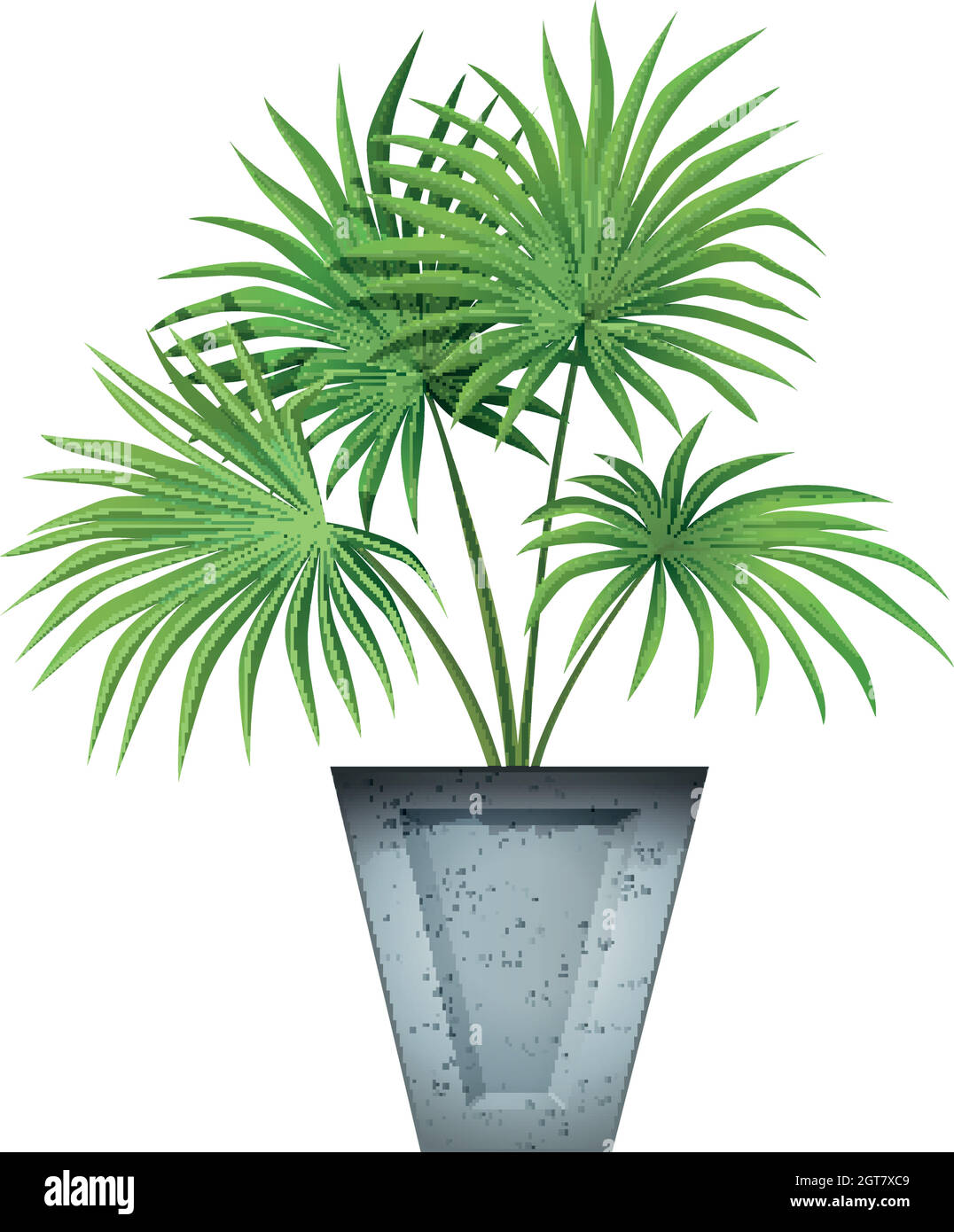 Plant in pot with soil isolated Stock Vector Image & Art - Alamy