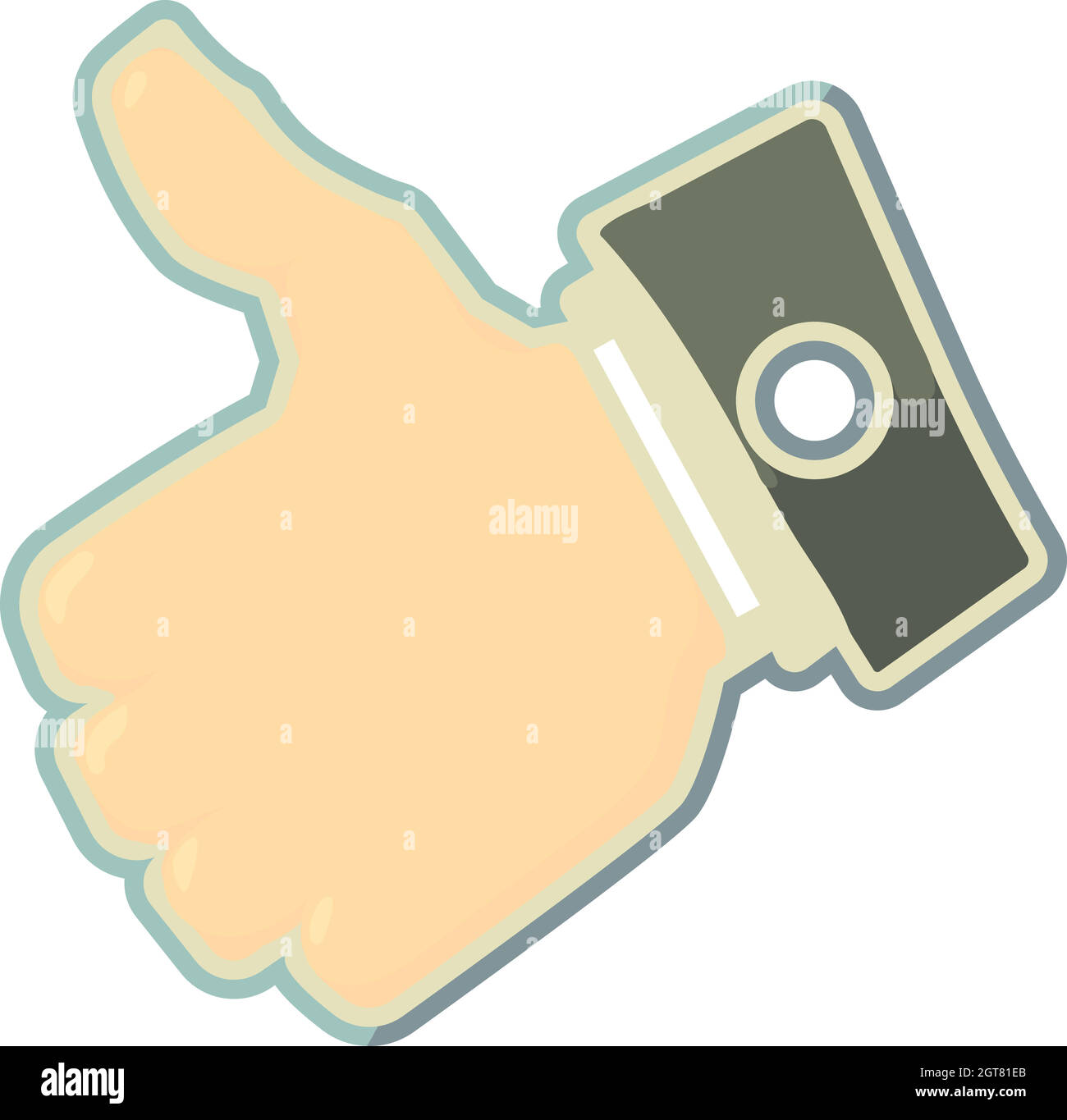 Hand tag icon, cartoon style Stock Vector Image & Art - Alamy