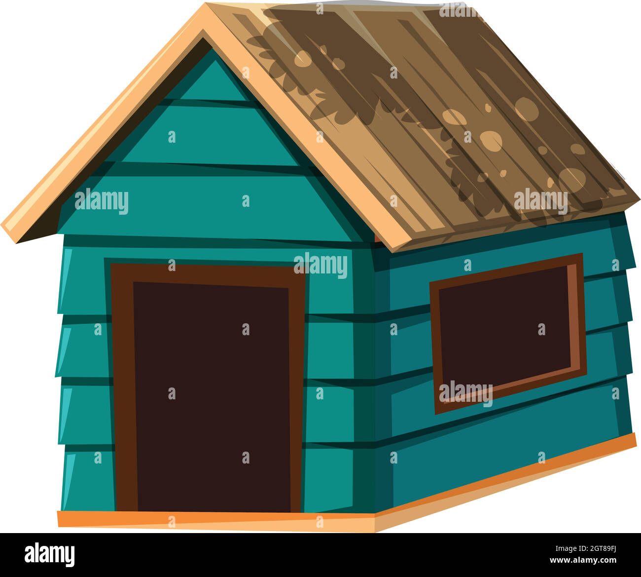 A Dog House On White Background Stock Vector Image Art Alamy a-dog-house-on-white-background-stock-vector-image-art-alamy