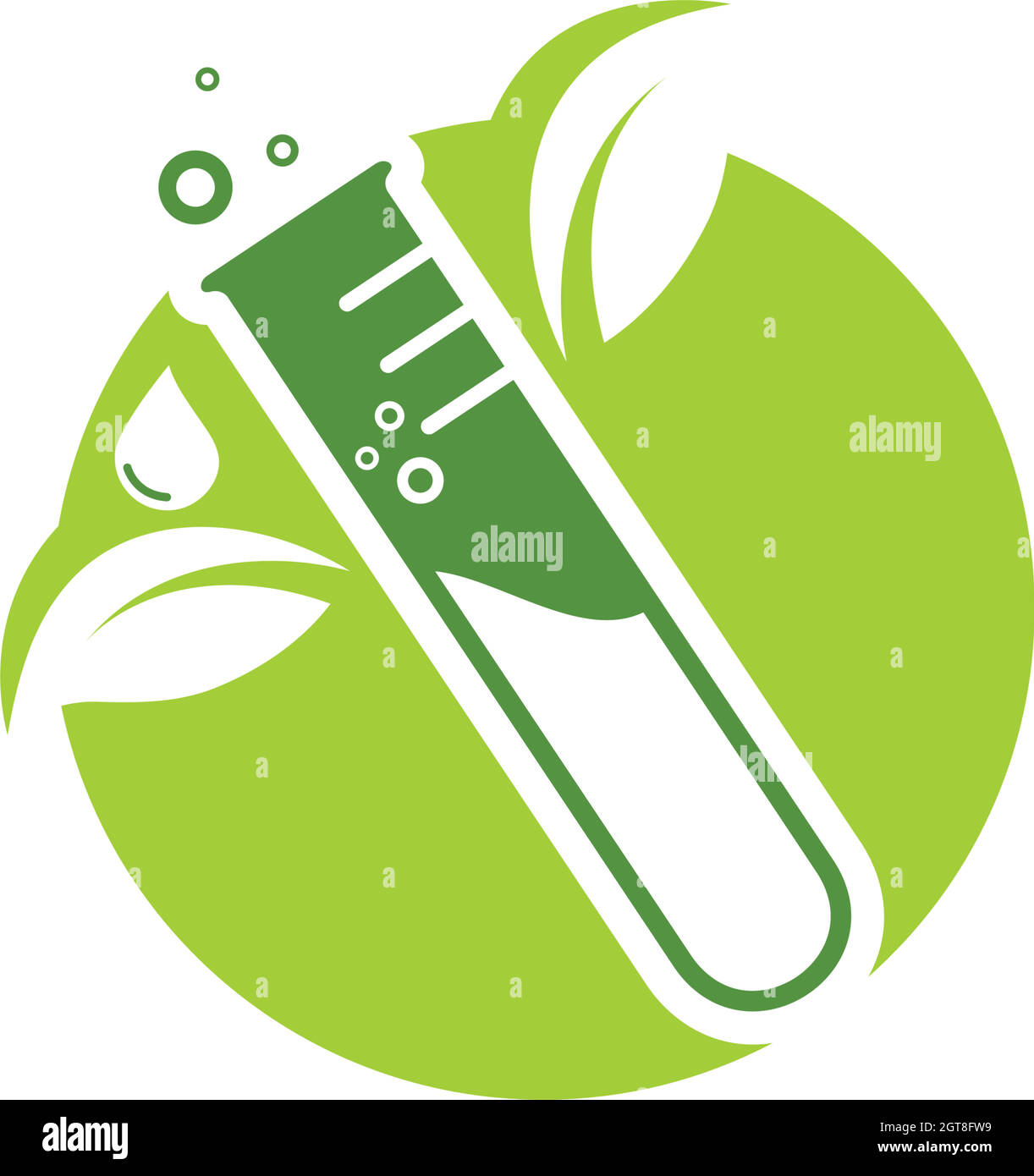 eco herbal laboratory icon logo vector illustration design Stock Vector