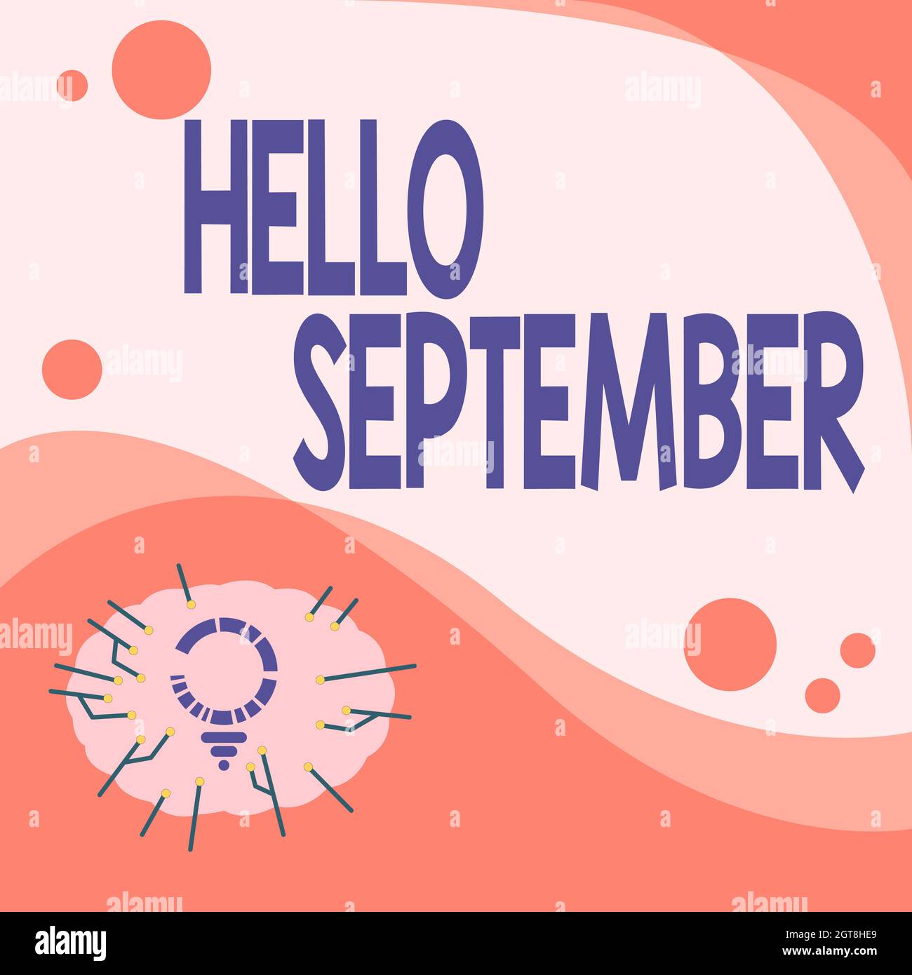 Hand writing sign Hello September. Business concept Eagerly wanting a ...