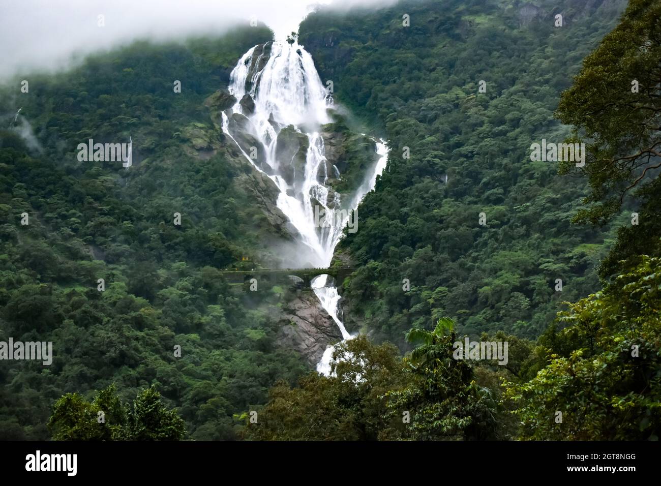 Dudhsagar waterfall hi-res stock photography and images - Alamy