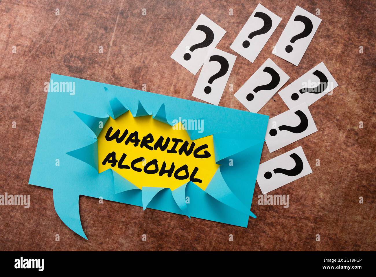 Conceptual caption Warning Alcohol. Business overview messages appear