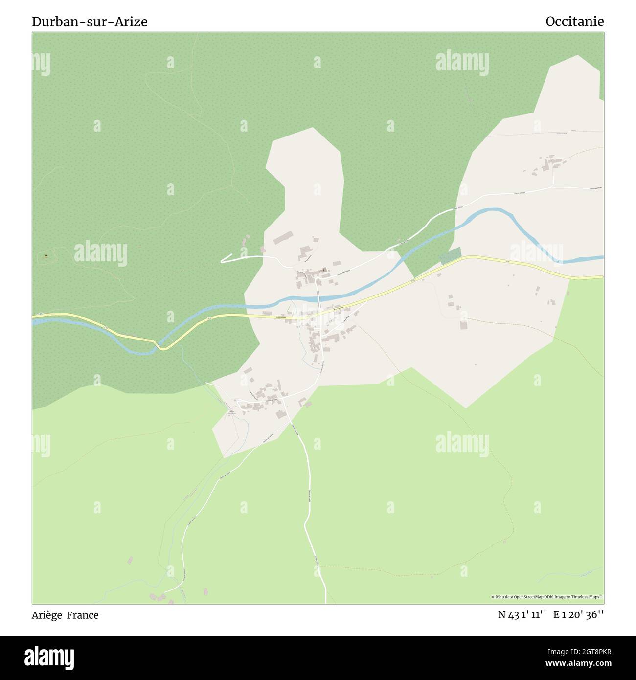 DurbansurArize, Ariège, France, Occitanie, N 43 1' 11'', E 1 20' 36