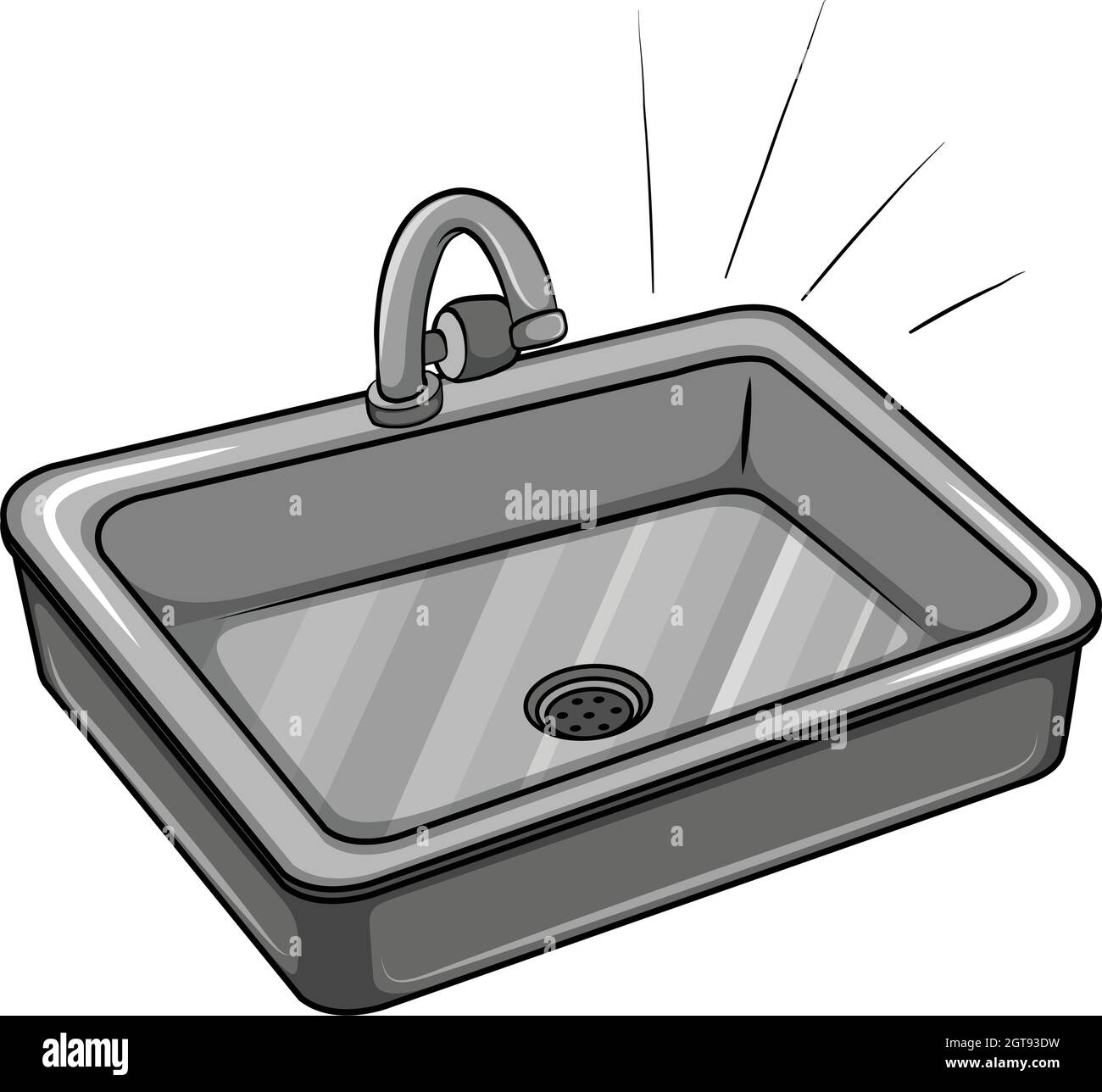 A kitchen sink Stock Vector