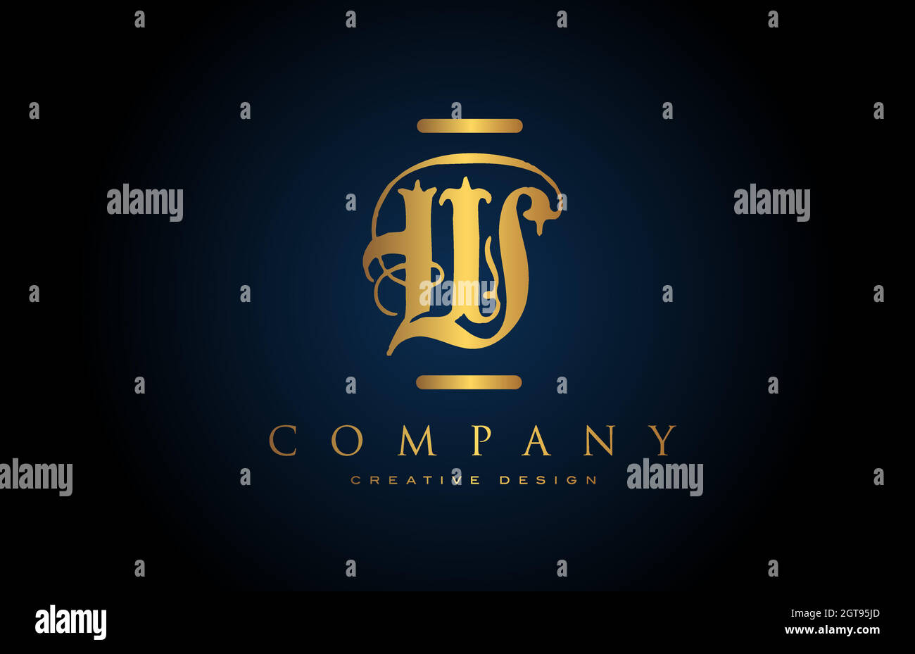 vintage gold W alphabet letter logo icon for company and business ...