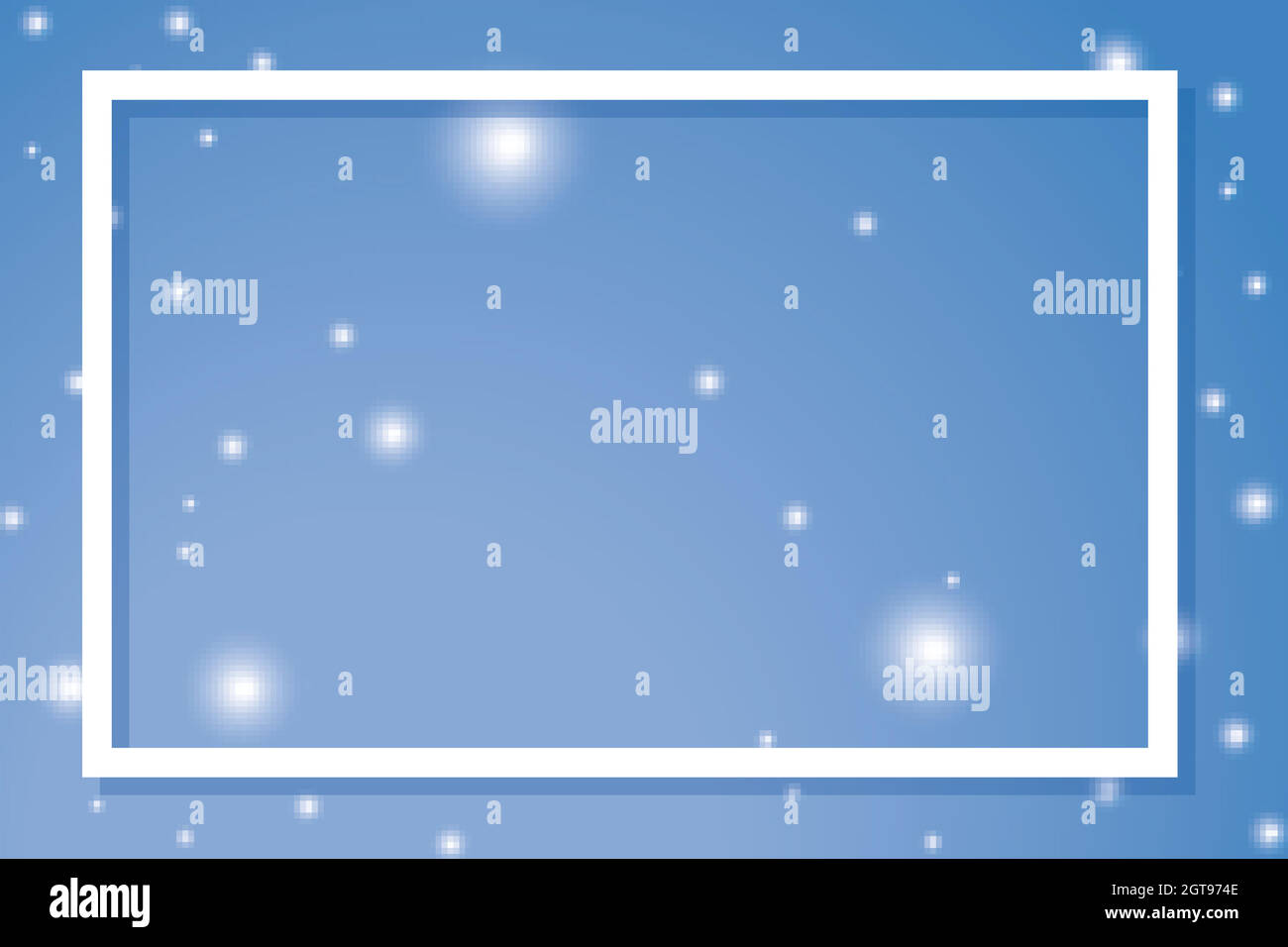 Blue background with white frame Stock Vector Image & Art - Alamy