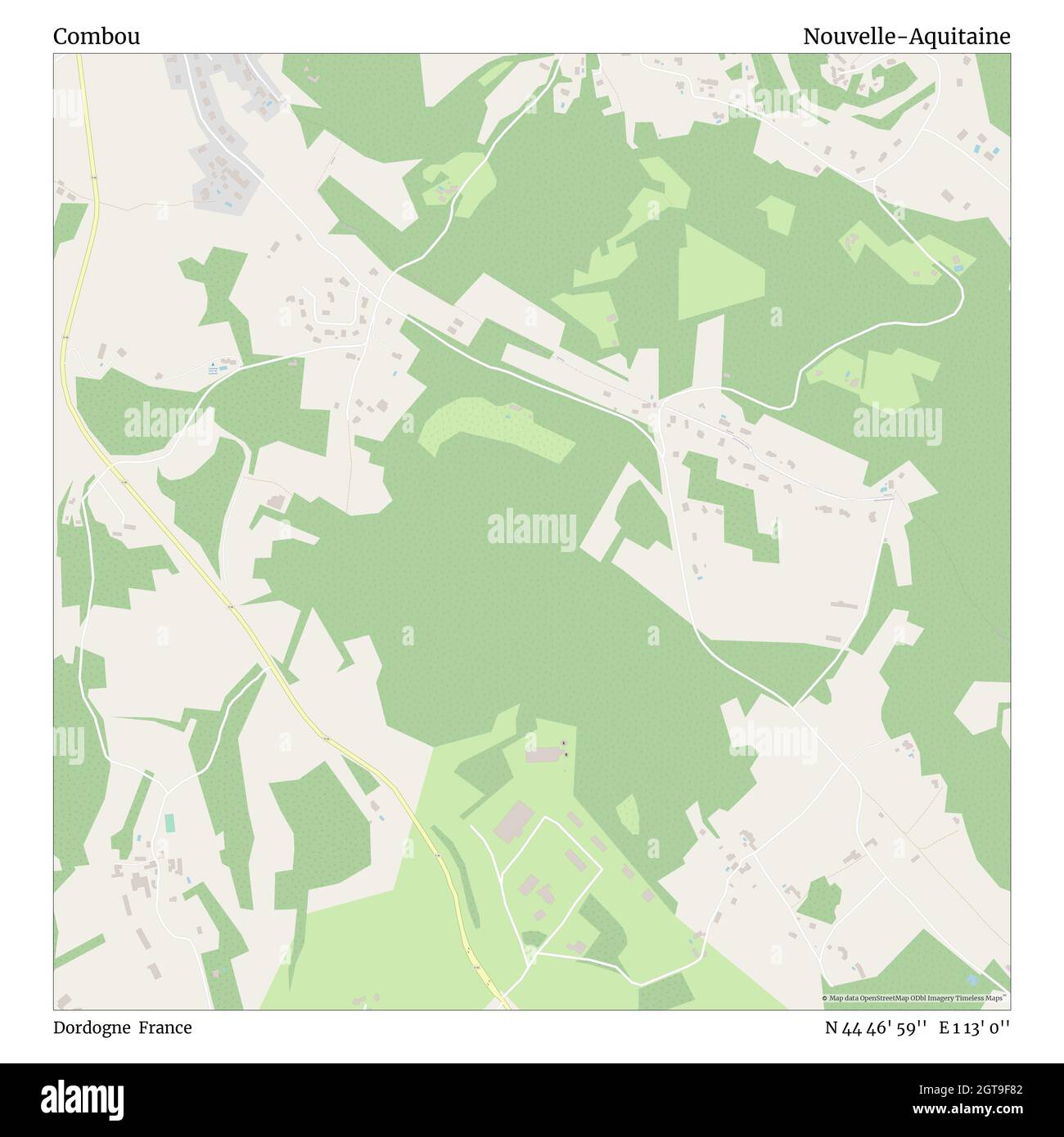 Combou, Dordogne, France, Nouvelle-Aquitaine, N 44 46' 59'', E 1 13' 0 ...