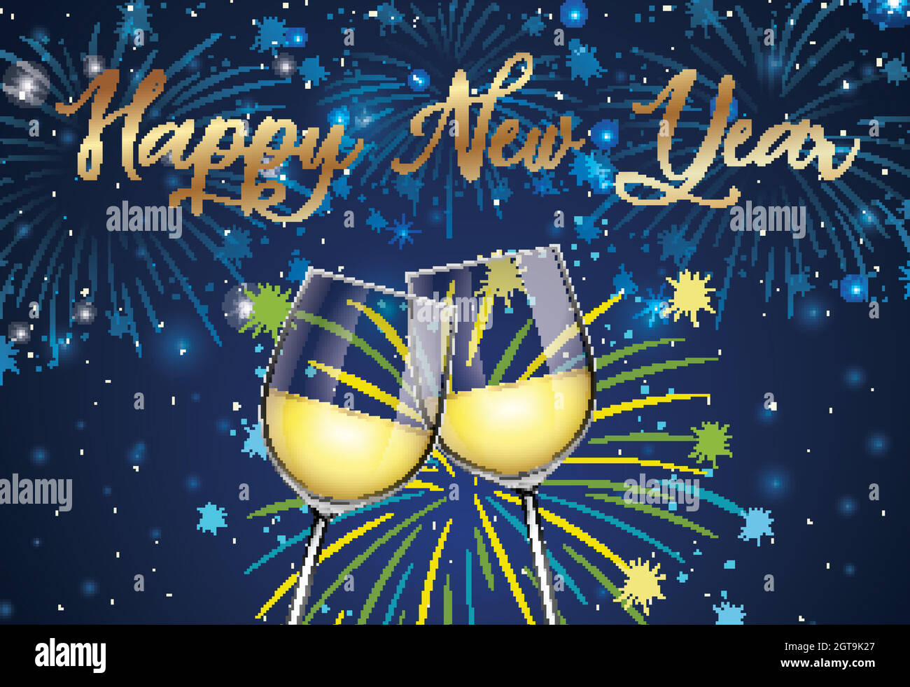 Poster design for New Year 2020 Stock Vector Image & Art - Alamy