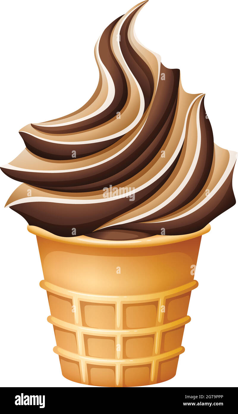 Ice cream cone close up Stock Vector Images - Alamy