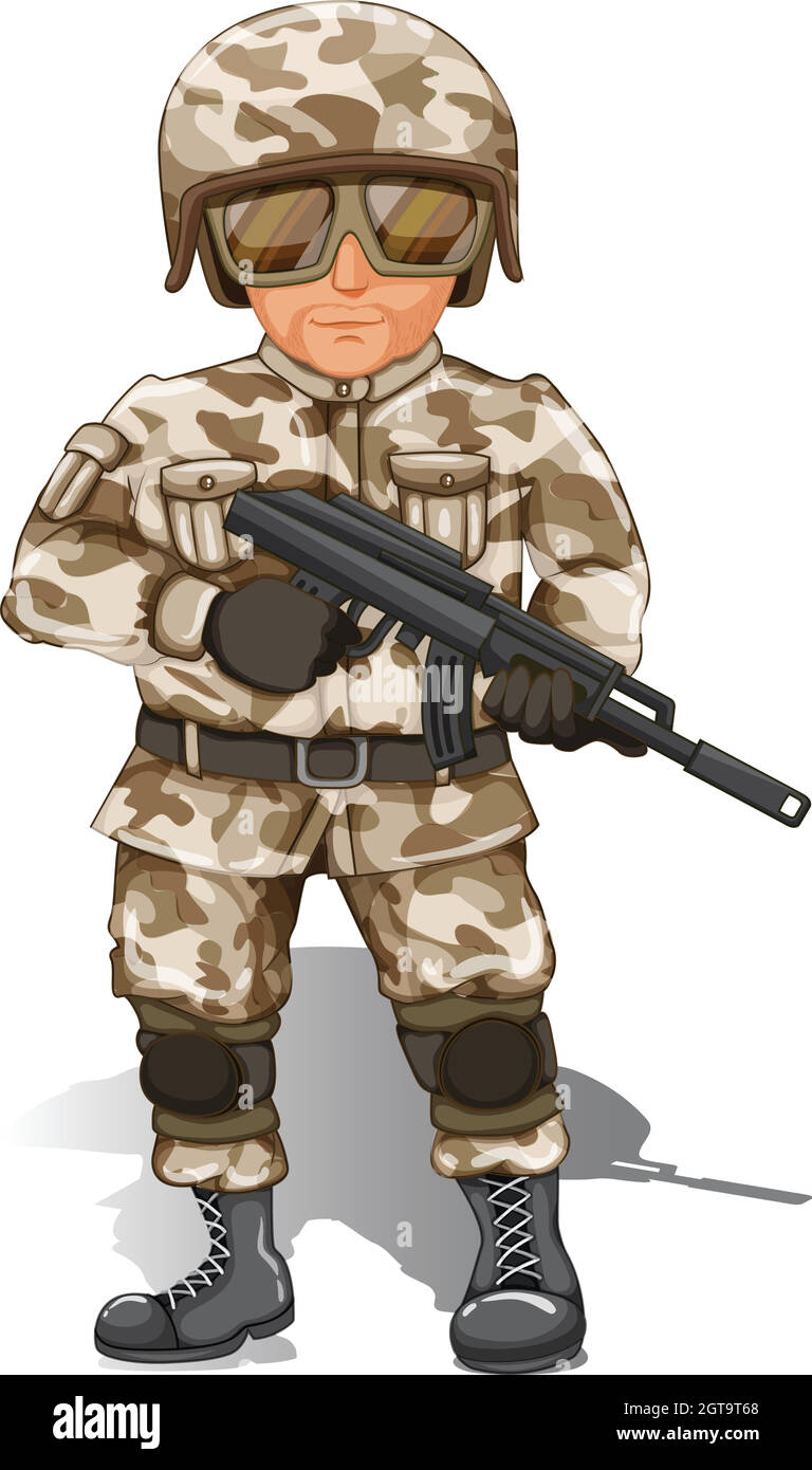 Soldier Stock Vector Images - Alamy