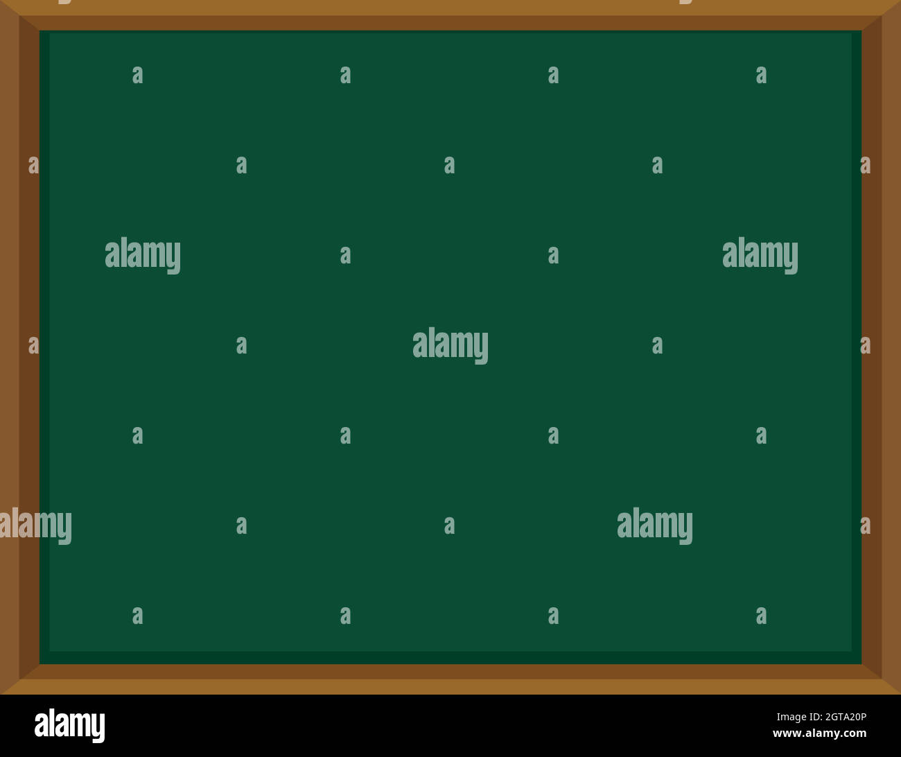 Green board with wooden frame Stock Vector Image & Art - Alamy