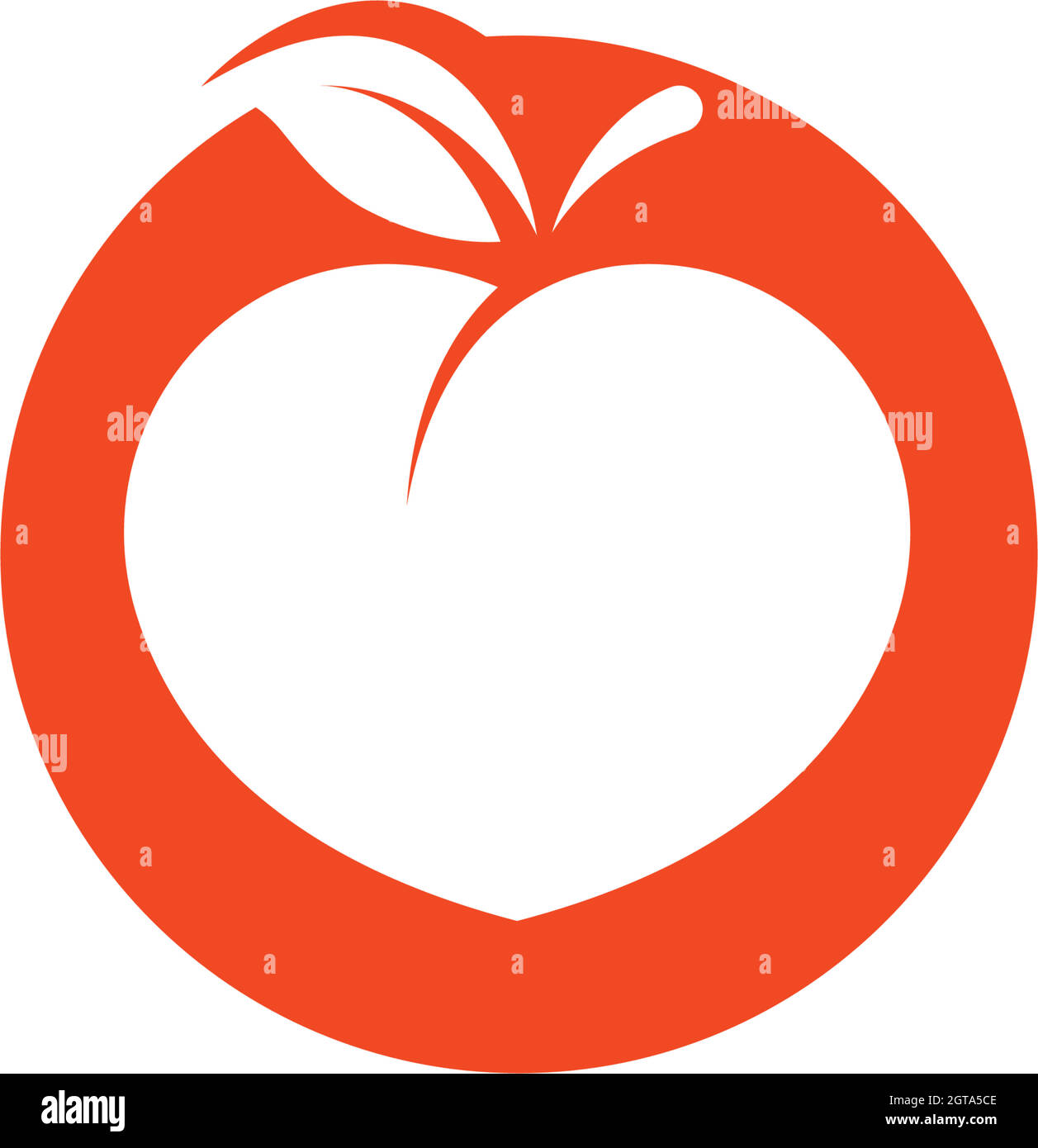 peach fruit icon vector illustrtion design Stock Vector