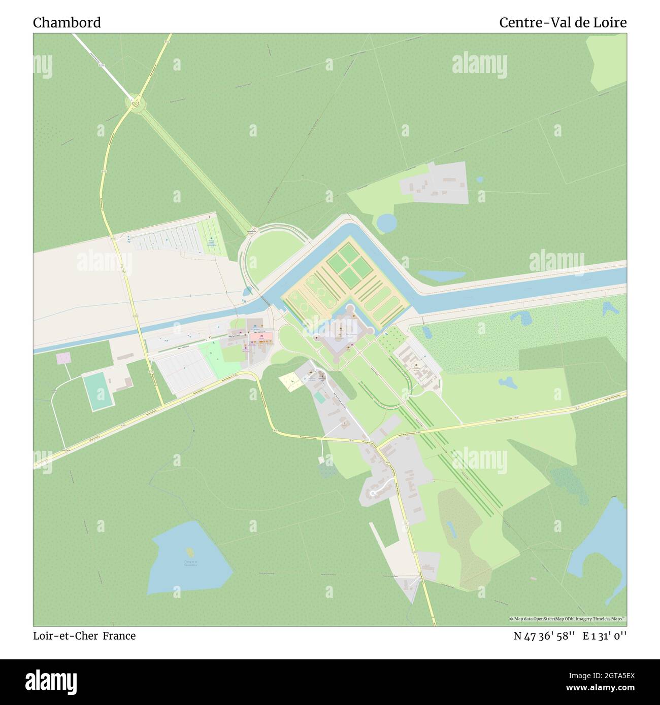 Map of chambord hires stock photography and images Alamy