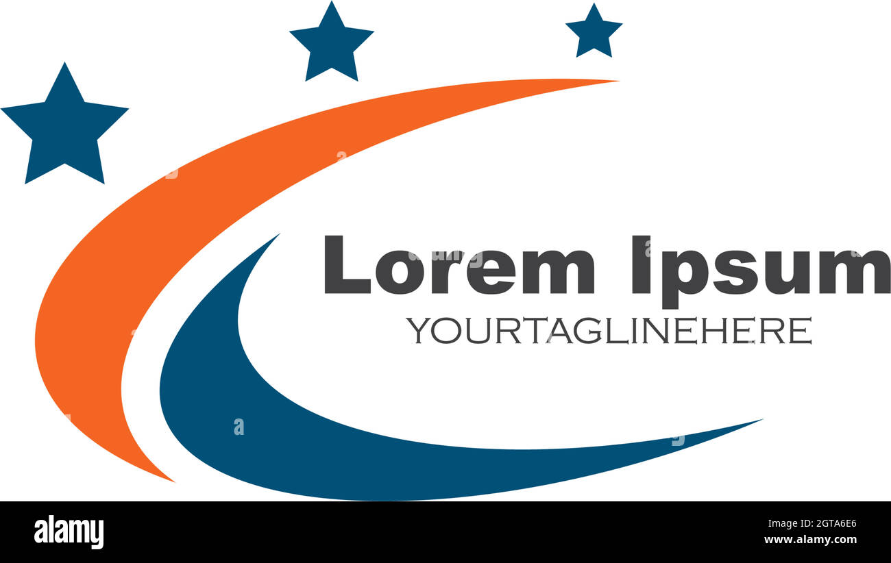 abstract C Letter Logo Template vector icon Stock Vector Image & Art ...