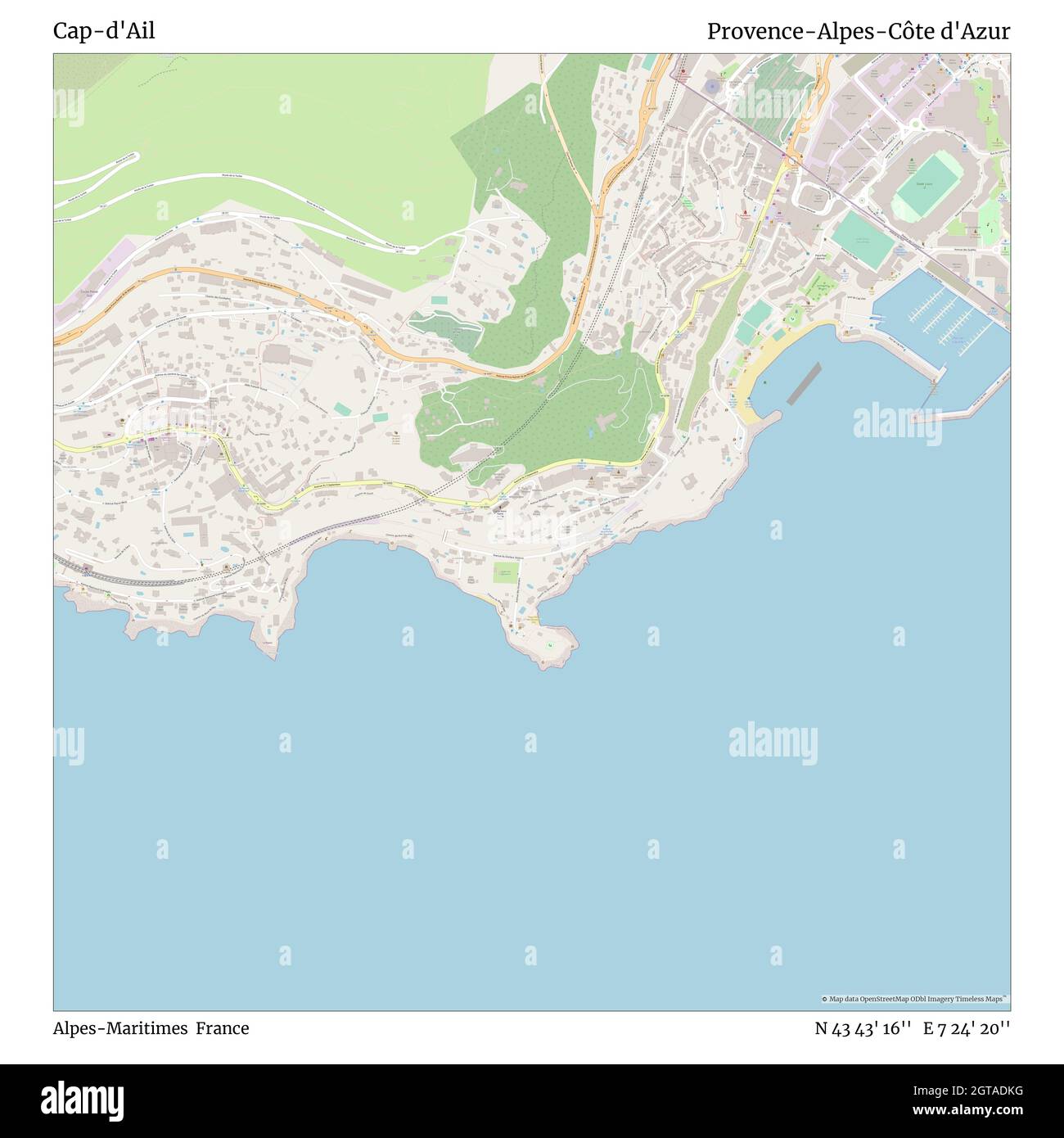 Cap-d'Ail, Alpes-Maritimes, France, Provence-Alpes-Côte d'Azur, N 43 43 ...