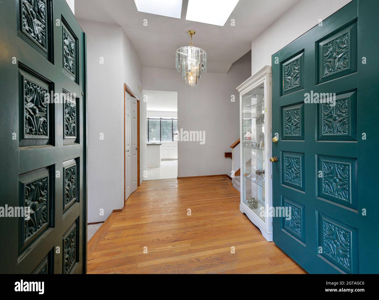 Modern residential front entrance interior Stock Photo - Alamy