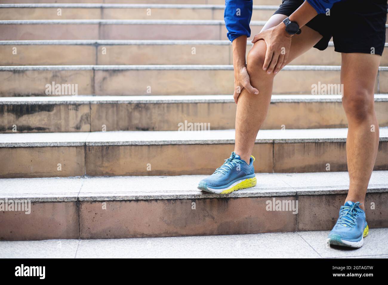 An Athletic Ankle Pain After Exercise .it Happens Often In Athletes