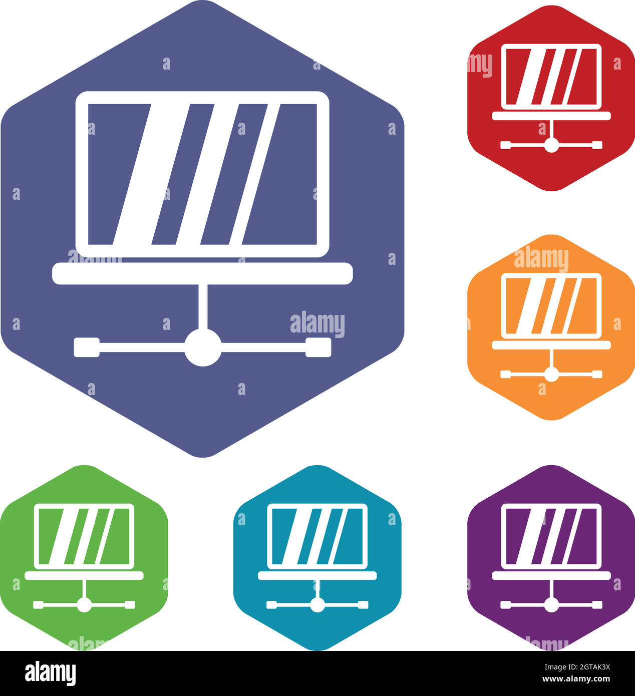 Laptop icons set Stock Vector Image & Art - Alamy