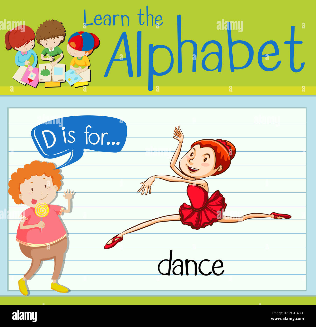 Flashcard letter D is for dance Stock Vector Image & Art - Alamy