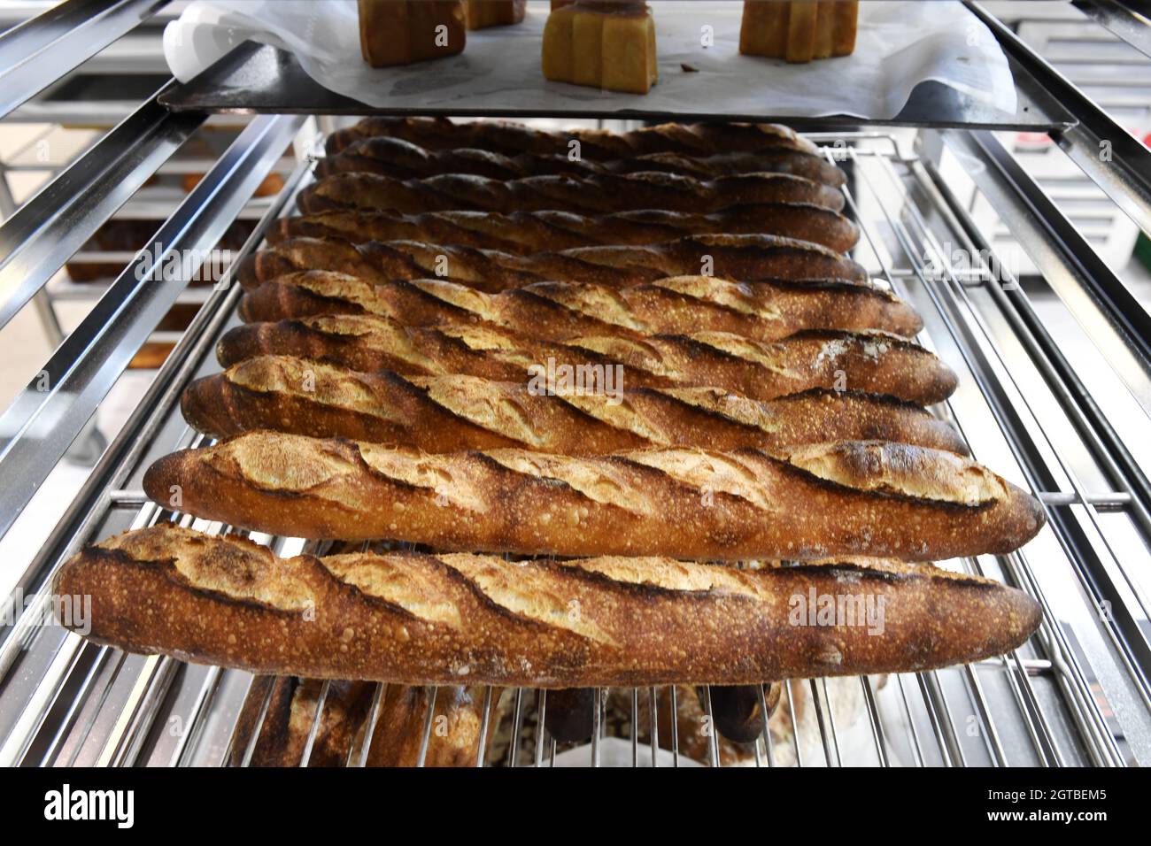 French bakery products Lyon France Stock Photo Alamy