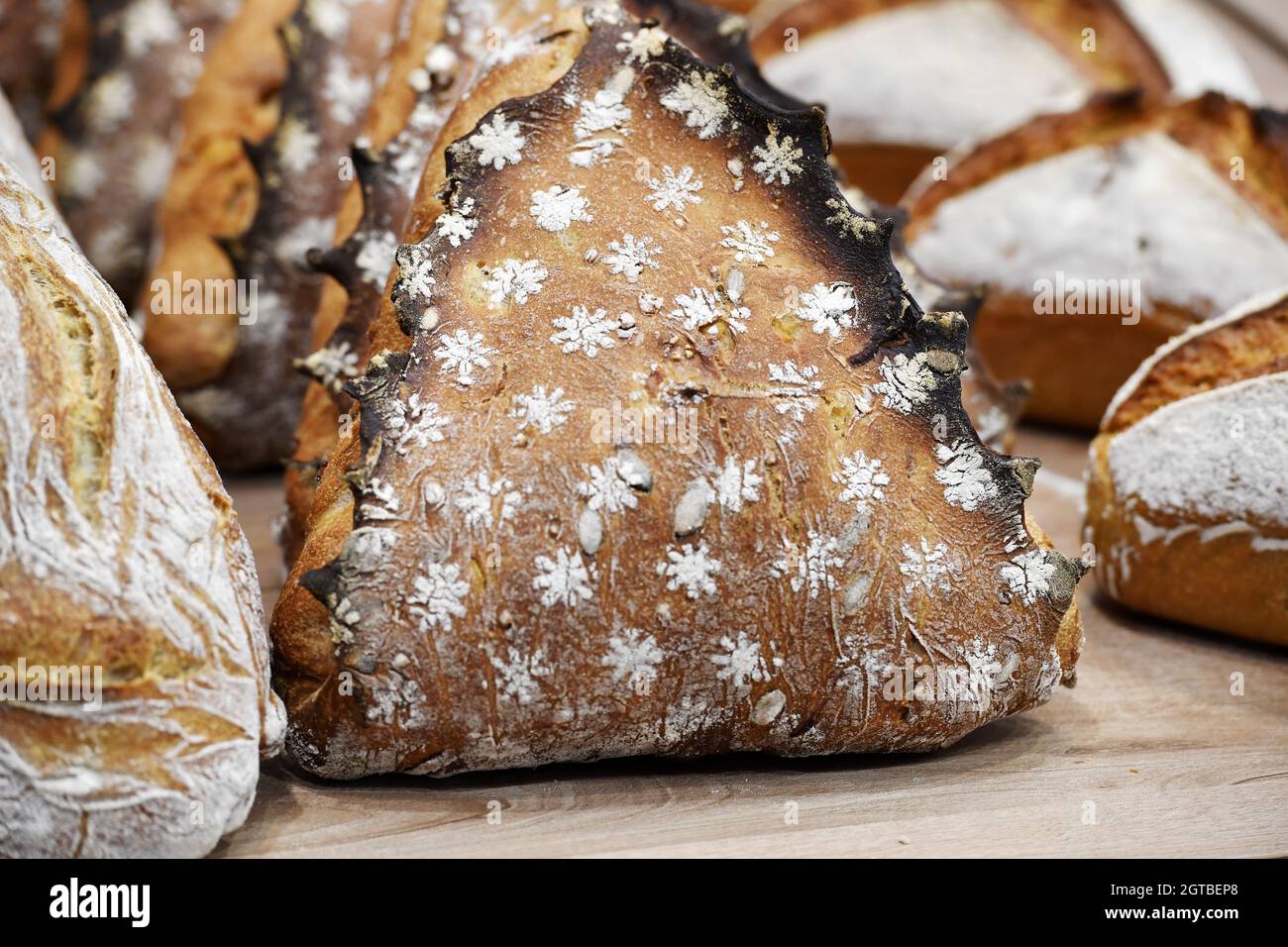 French bakery products Lyon France Stock Photo Alamy