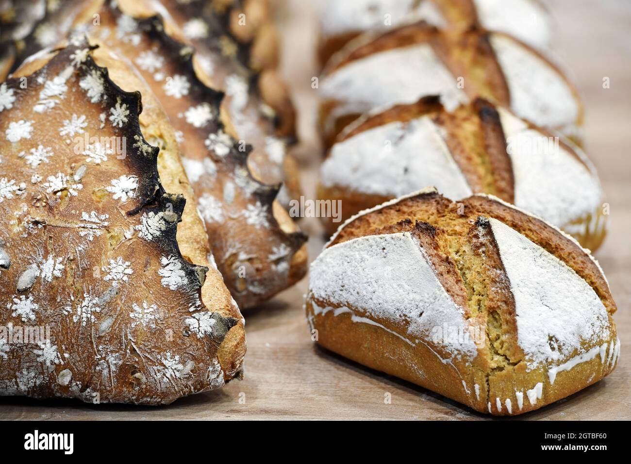 French bakery products - Lyon - France Stock Photo - Alamy