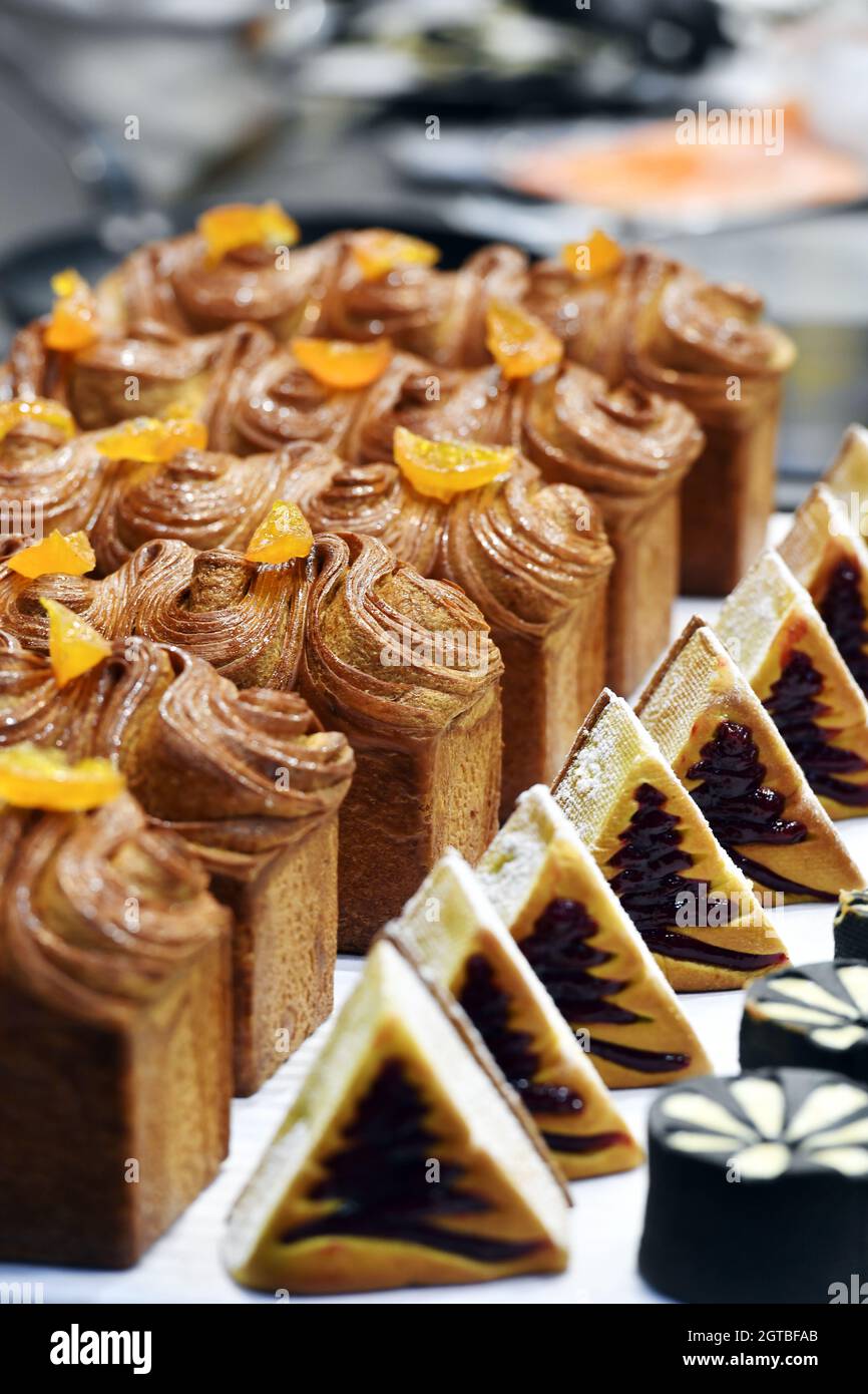 French bakery products Lyon France Stock Photo Alamy