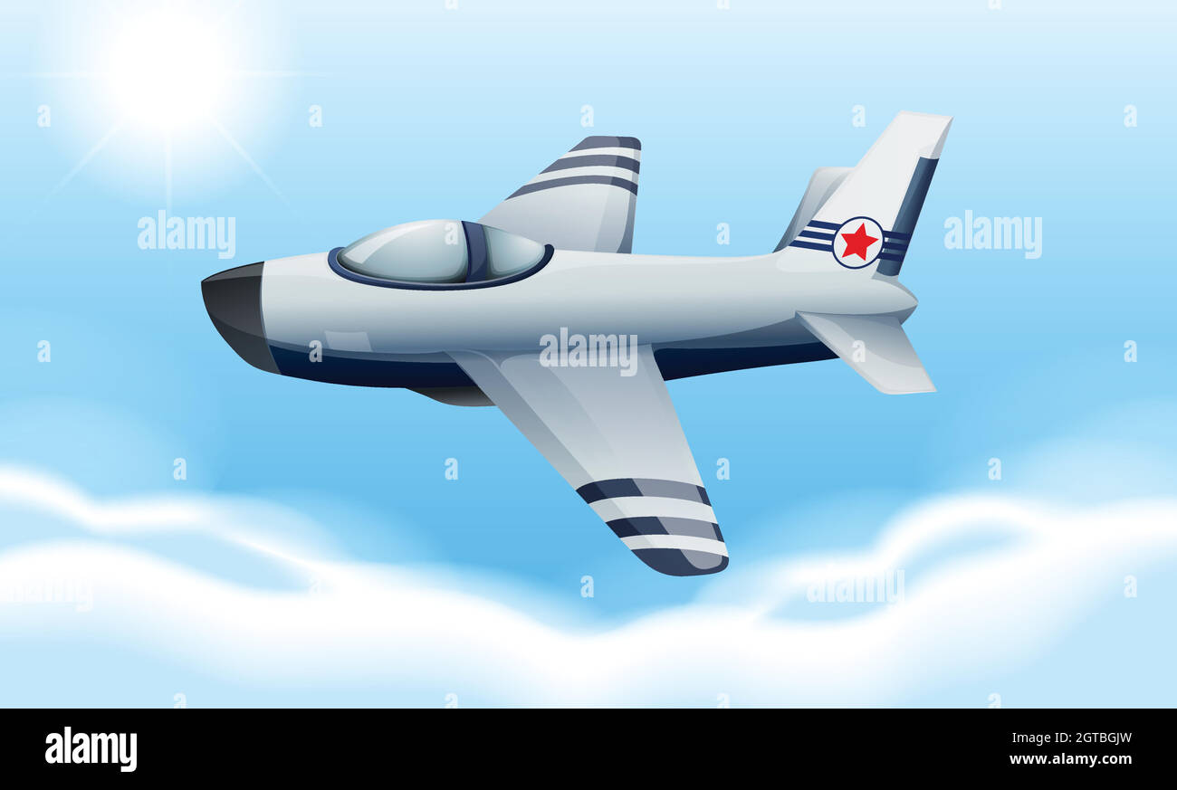 A plane flying Stock Vector Image & Art - Alamy