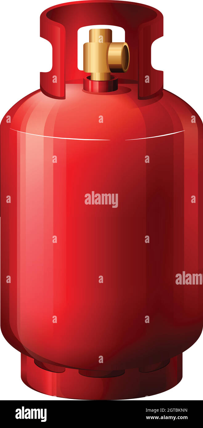 A red gas cylinder Stock Vector Image & Art Alamy
