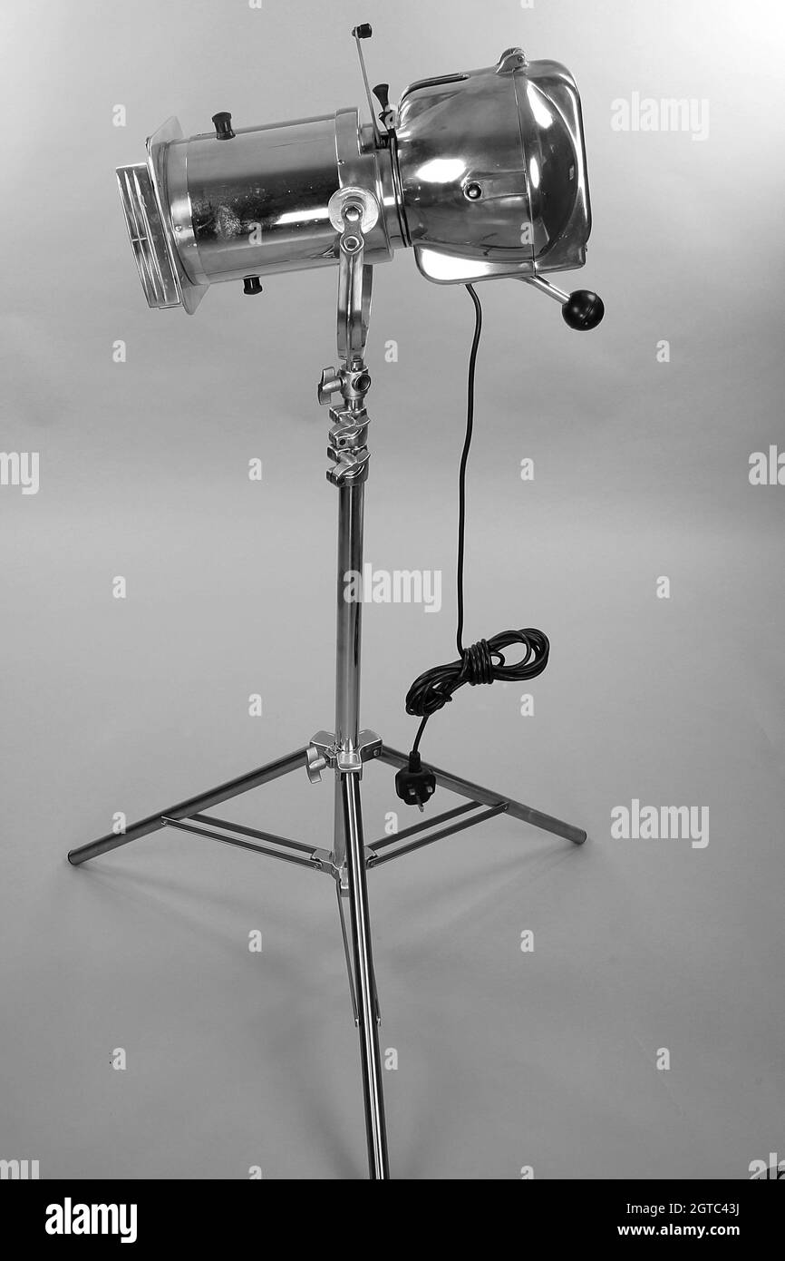 vintage industrial theatre light, Stand 1963 main stage spot light