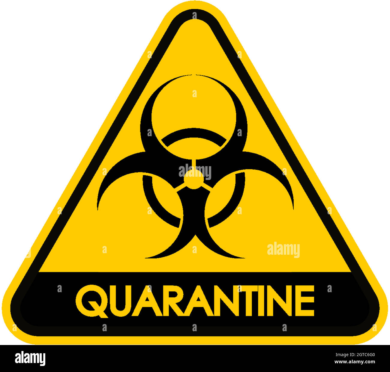 Poster design for coronavirus theme with quarantine sign Stock Vector ...