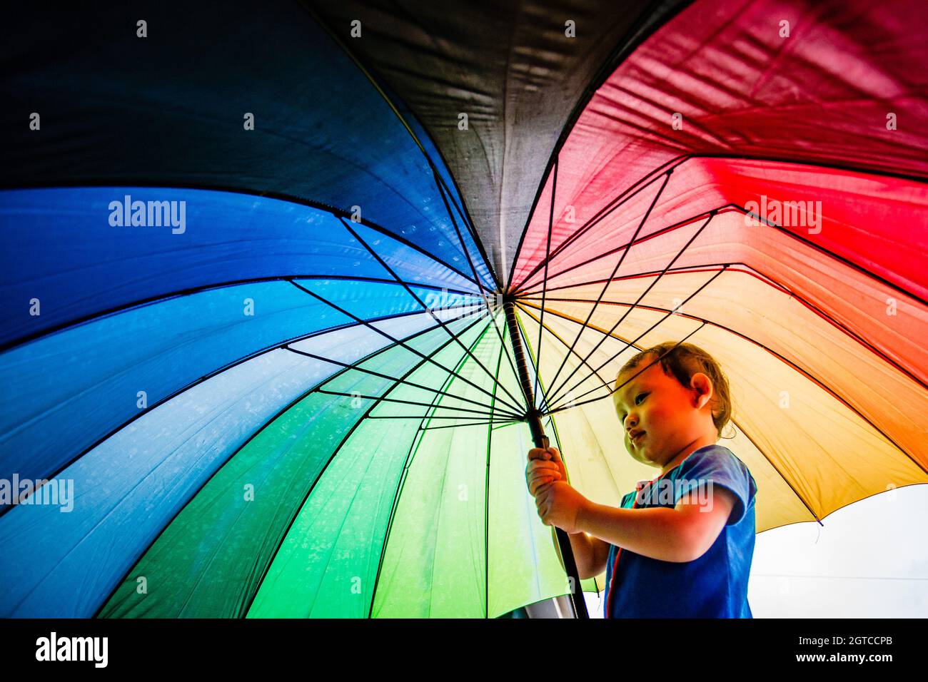 The Colors Of The Umbrella Represent Childrens Mind Creative So