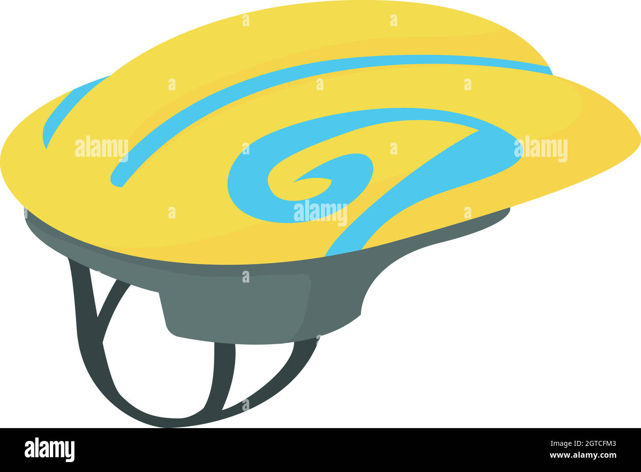 Sport helmet icon, cartoon style Stock Vector