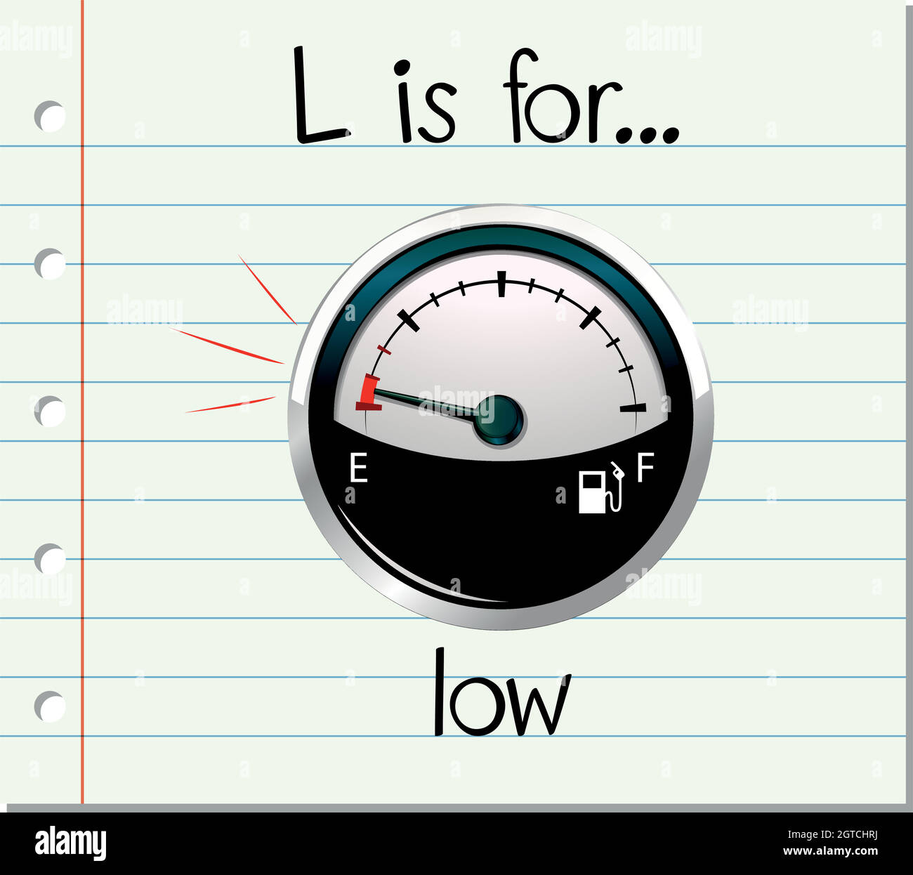 Flashcard letter L is for low Stock Vector Image & Art - Alamy