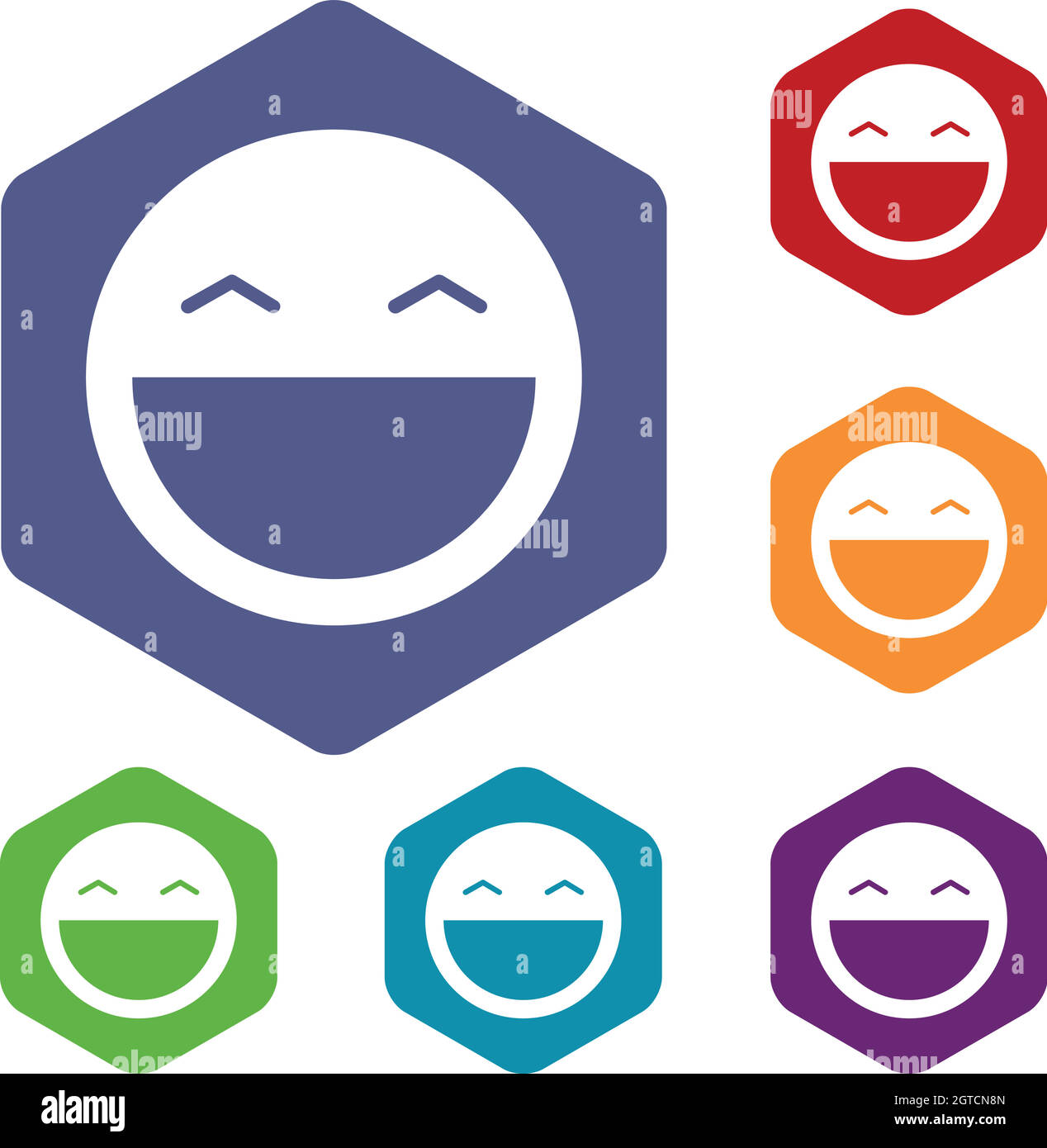 Emoticon Laughing Stock Vector Images Alamy 6409