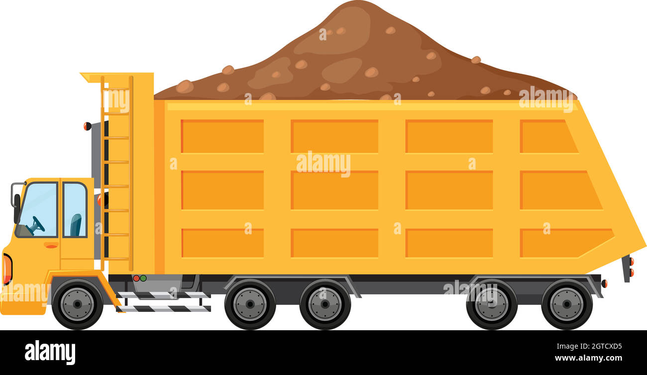 Dump truck graphic Stock Vector Images Alamy
