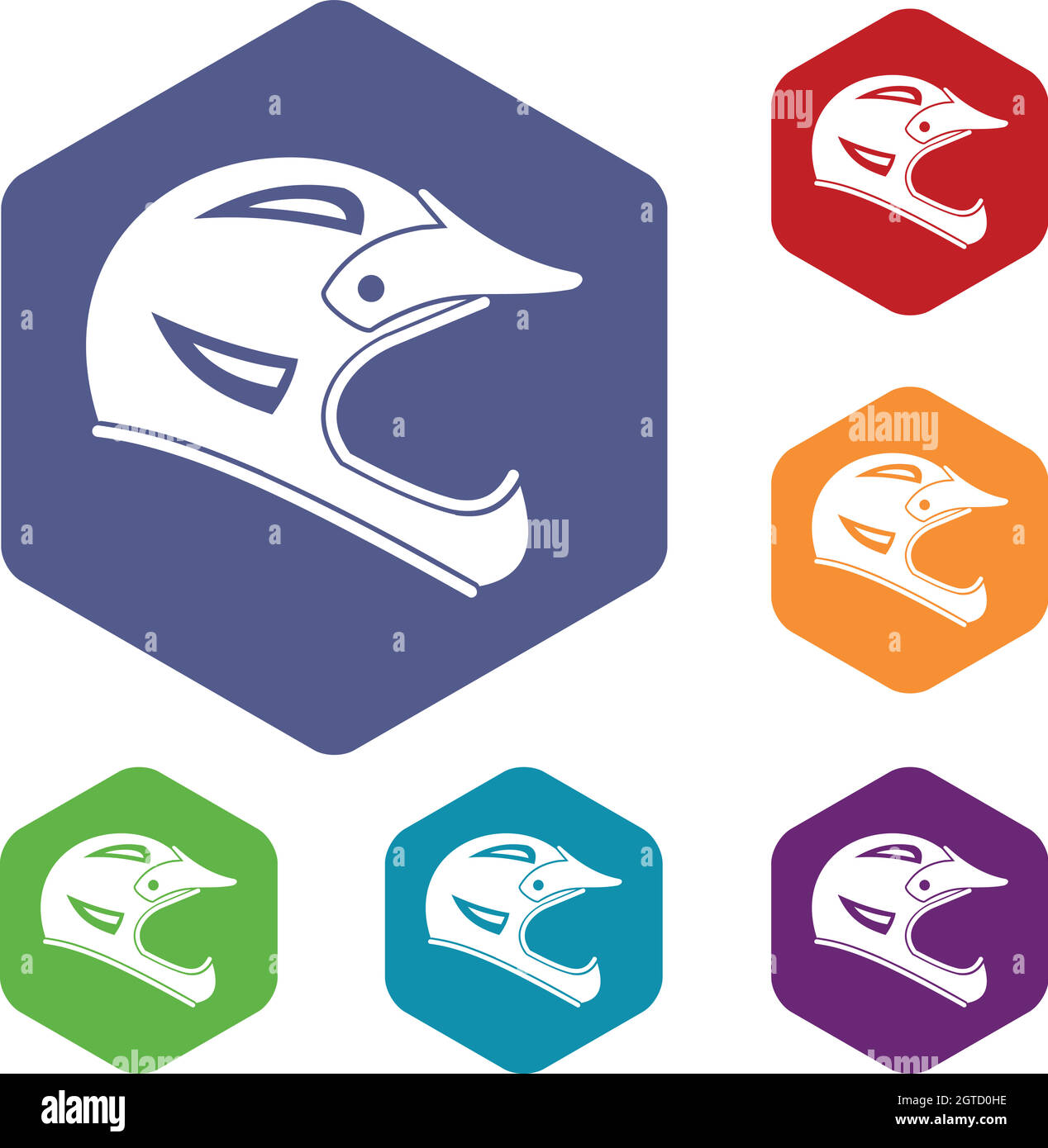 Bicycle helmet icons set Stock Vector Image & Art Alamy