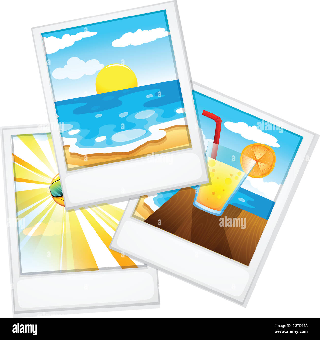 Beach photos Stock Vector