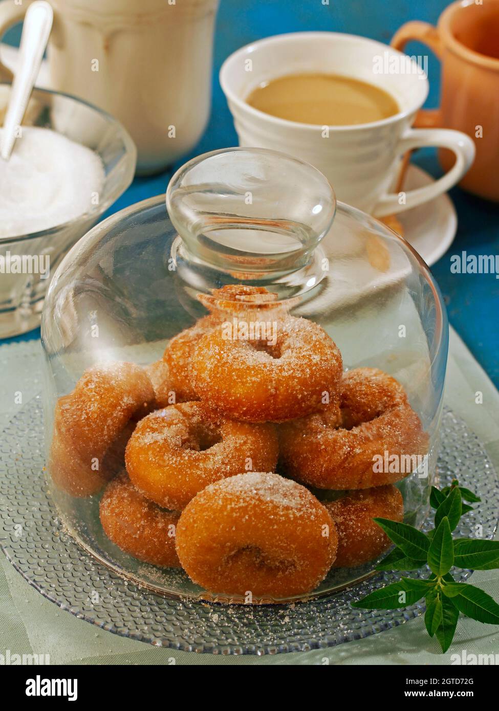 Rosquillas (Homemade donuts). Stock Photo