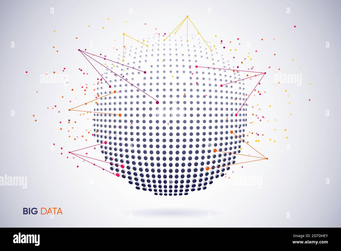 Global big digital data collection with analytics Stock Vector Image ...