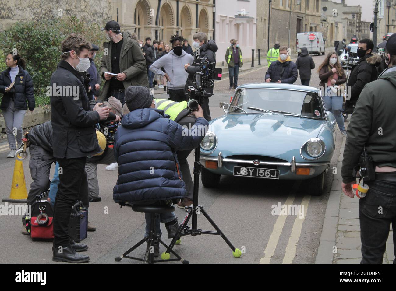 Endeavour TV Series 8 "Striker" Filming in Oxford sun 14/3/21 Oxford