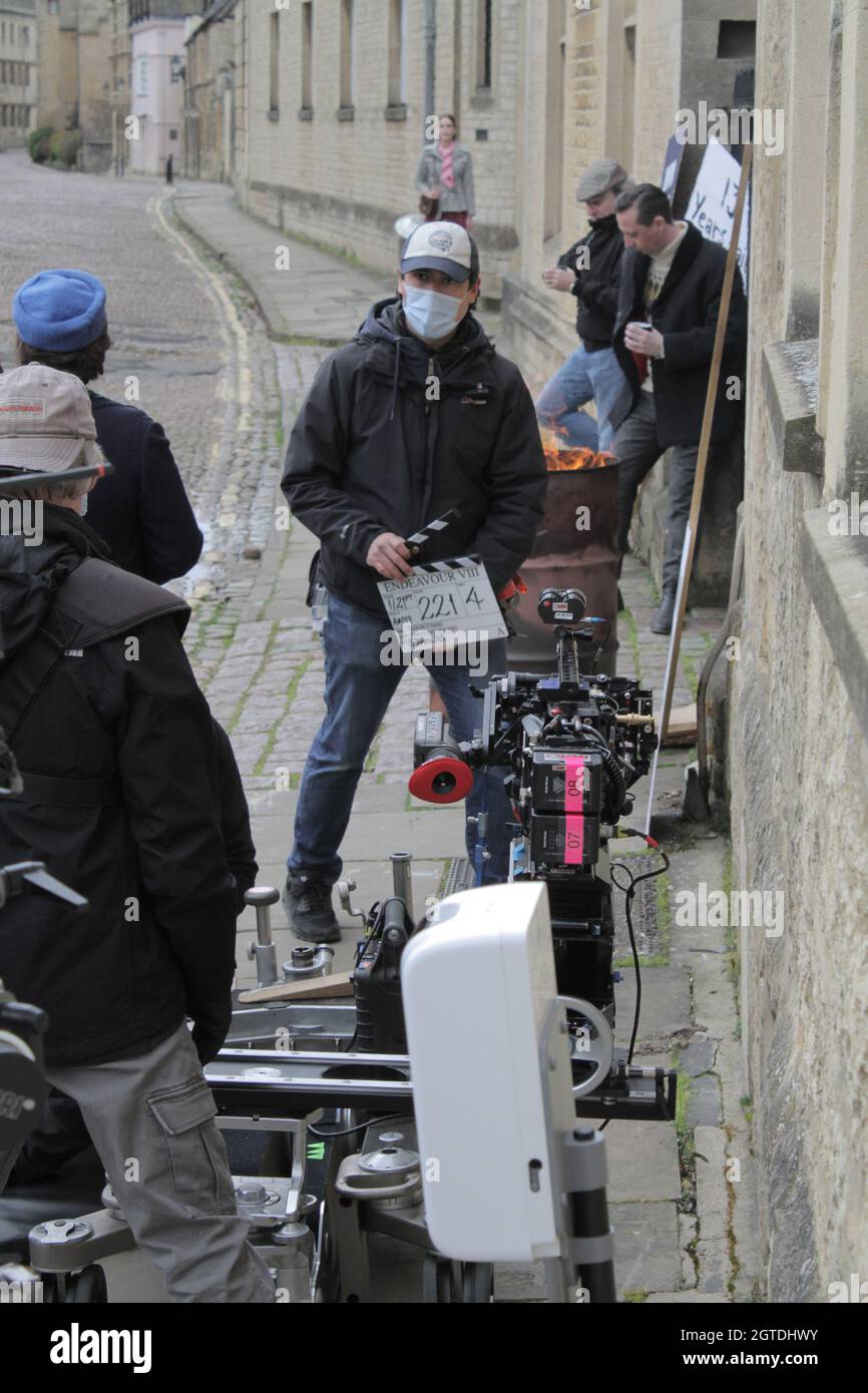 Endeavour TV Series 8 "Striker" Filming in Oxford sun 14/3/21 Oxford