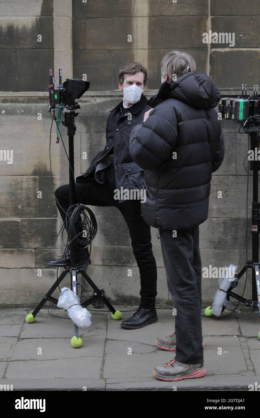 Endeavour TV Series 8 "Striker" Filming in Oxford sun 14/3/21 Oxford