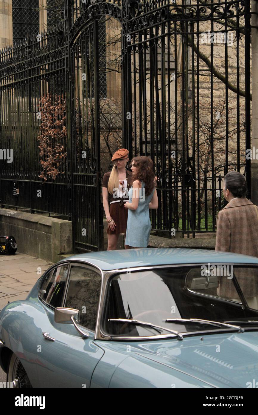 Endeavour TV Series 8 "Striker" Filming in Oxford sun 14/3/21 Oxford