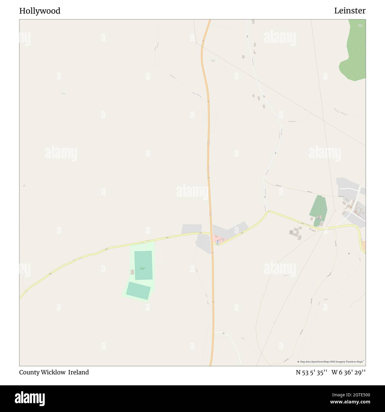 Hollywood County Wicklow Ireland Leinster N 53 5 35 W 6 36 29 Map Timeless Map Published In 21 Travelers Explorers And Adventurers Like Florence Nightingale David Livingstone Ernest Shackleton Lewis And