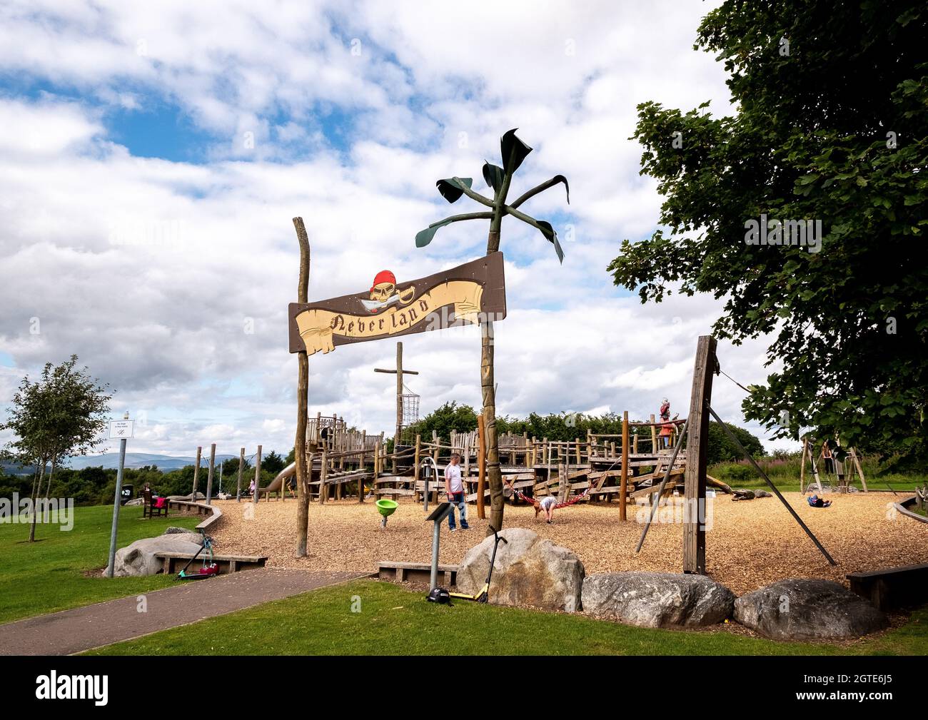 Neverland - Peter Pan Park - in Kirriemuir, the birthplace of J. M. Barrie Stock Photo