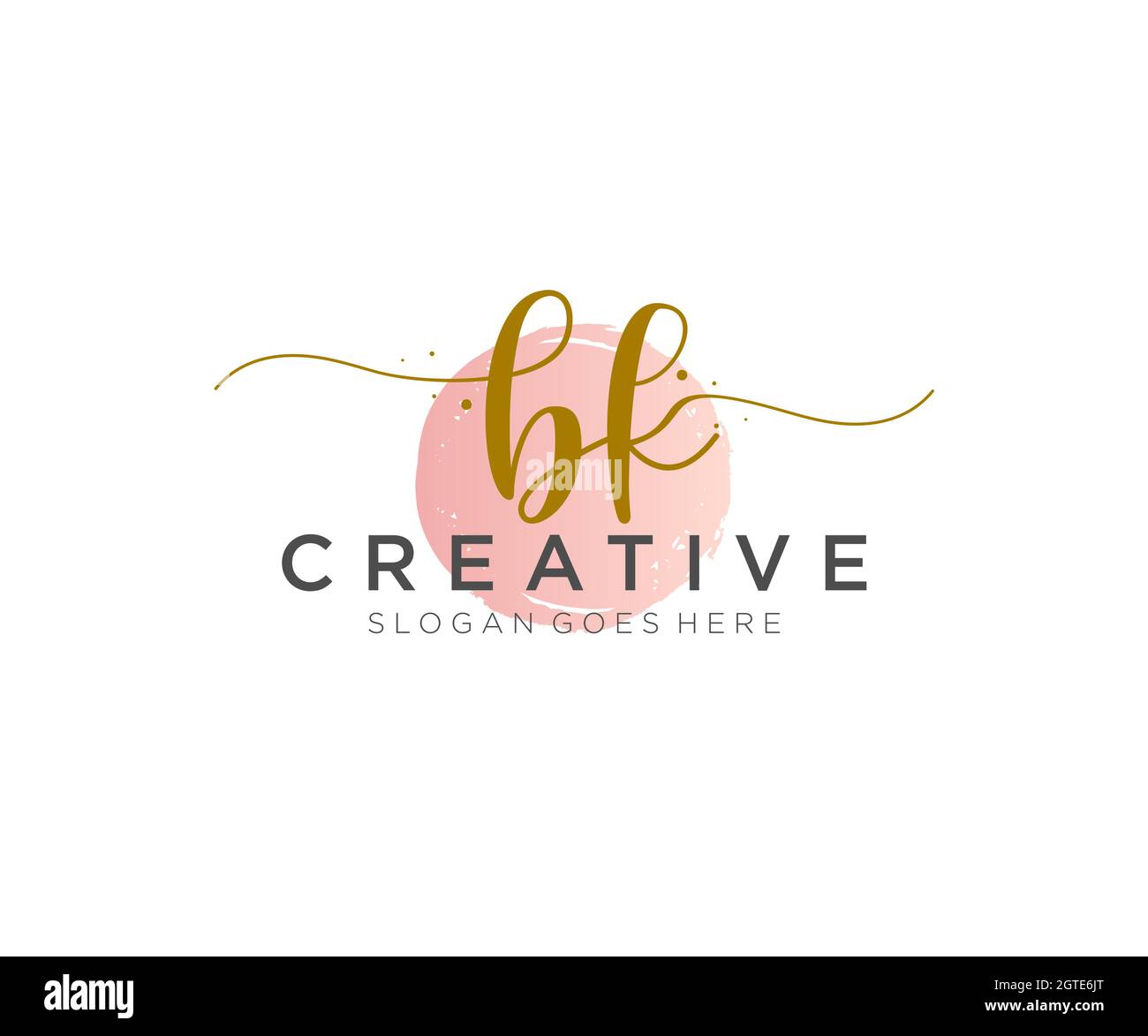 BK Feminine logo beauty monogram and elegant logo design, handwriting ...