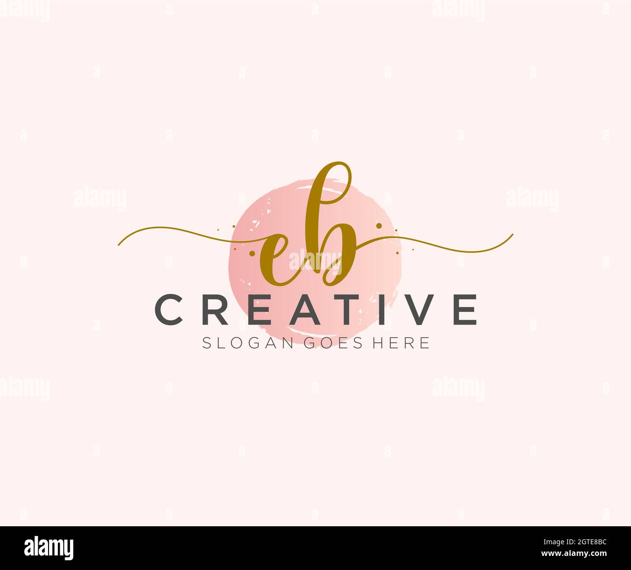 EB Feminine logo beauty monogram and elegant logo design, handwriting ...