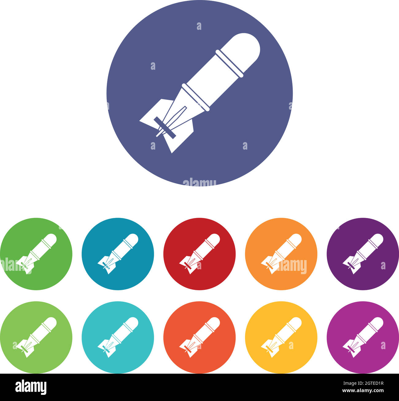 Bomb set icons Stock Vector Image & Art - Alamy